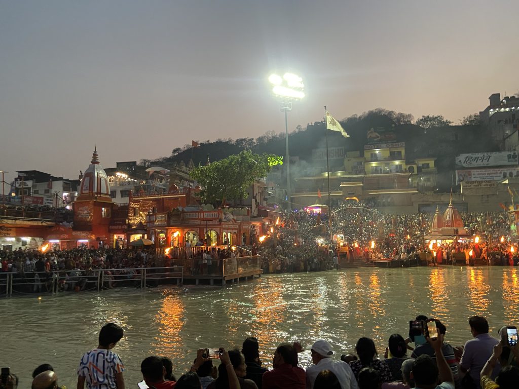Ganga ghat Haridwar in Evening
